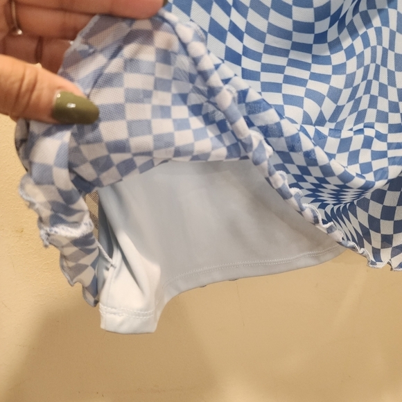 Wild and fable blue mesh mini skirt size M NWT - Picture 10 of 12